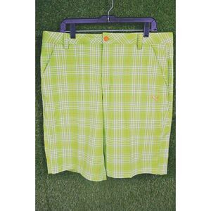 Puma Golf Plaid Tech Bermudas - Men's Size 36